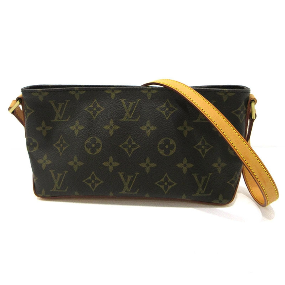 LOUIS VUITTON Monogram Trotteur Shoulder Bag Brown